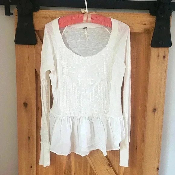Free People Embroidered thermal top tunic - Picture 1 of 8